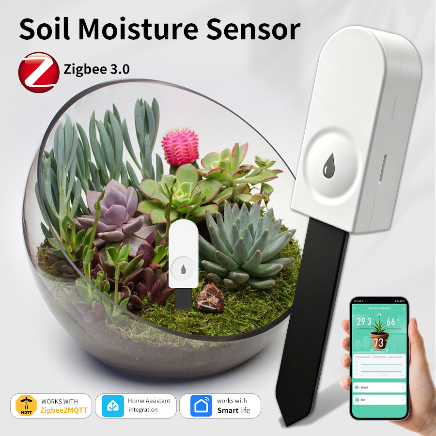 App Smart Garden - Capteur d'humidité du sol intelligent ZigBee,