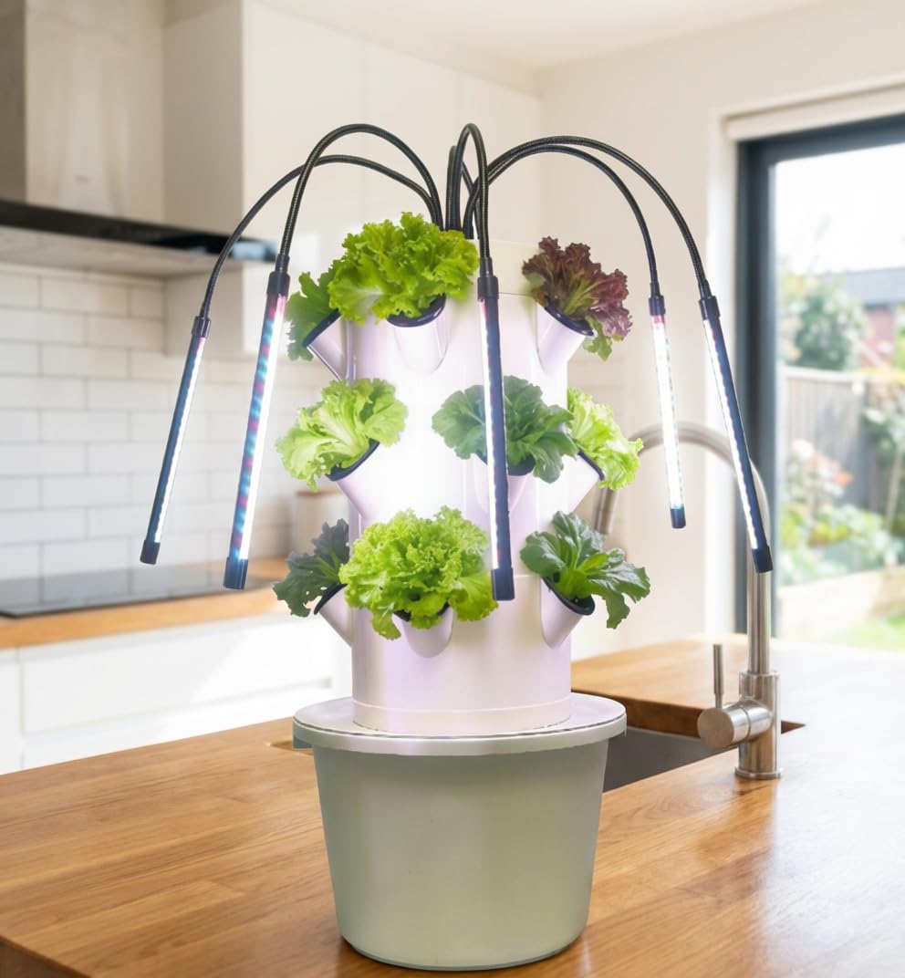 Indoor Herb Garden Kit - Système de culture hydroponique vertical |