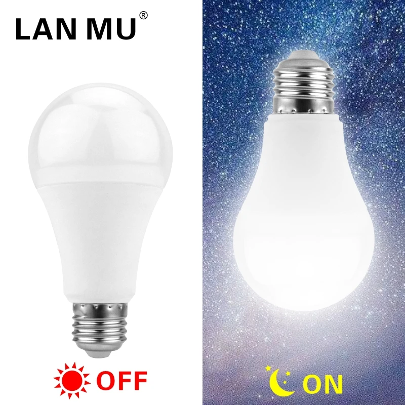 Smart Garden Rooms - Ampoule LED E27 avec capteur crépusculaire,