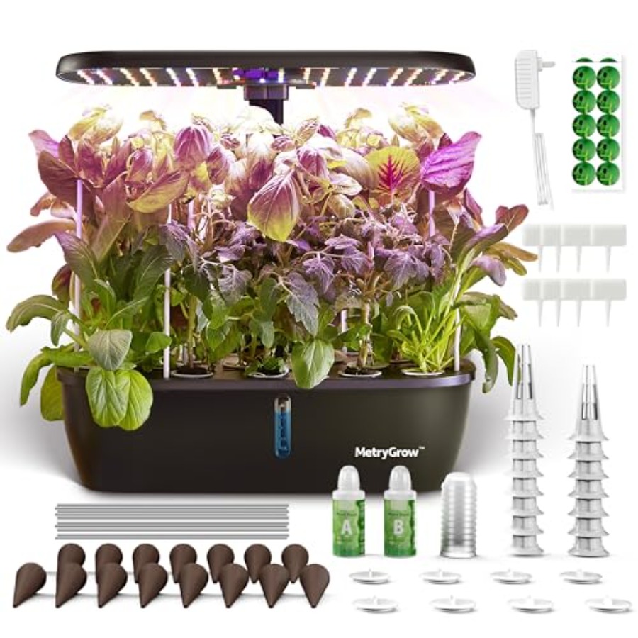 Indoor Herb Garden Kit - Kits de culture hydroponique MG-15, jardin
