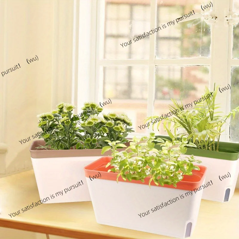 Indoor Herb Garden Kit - Kit de Jardinière Auto-Arrosante pour Fenêtre