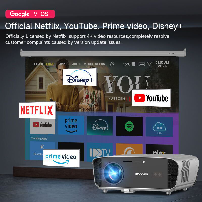 Projecteur 4k pour Google Smar - Smart Garden Video avis et prix