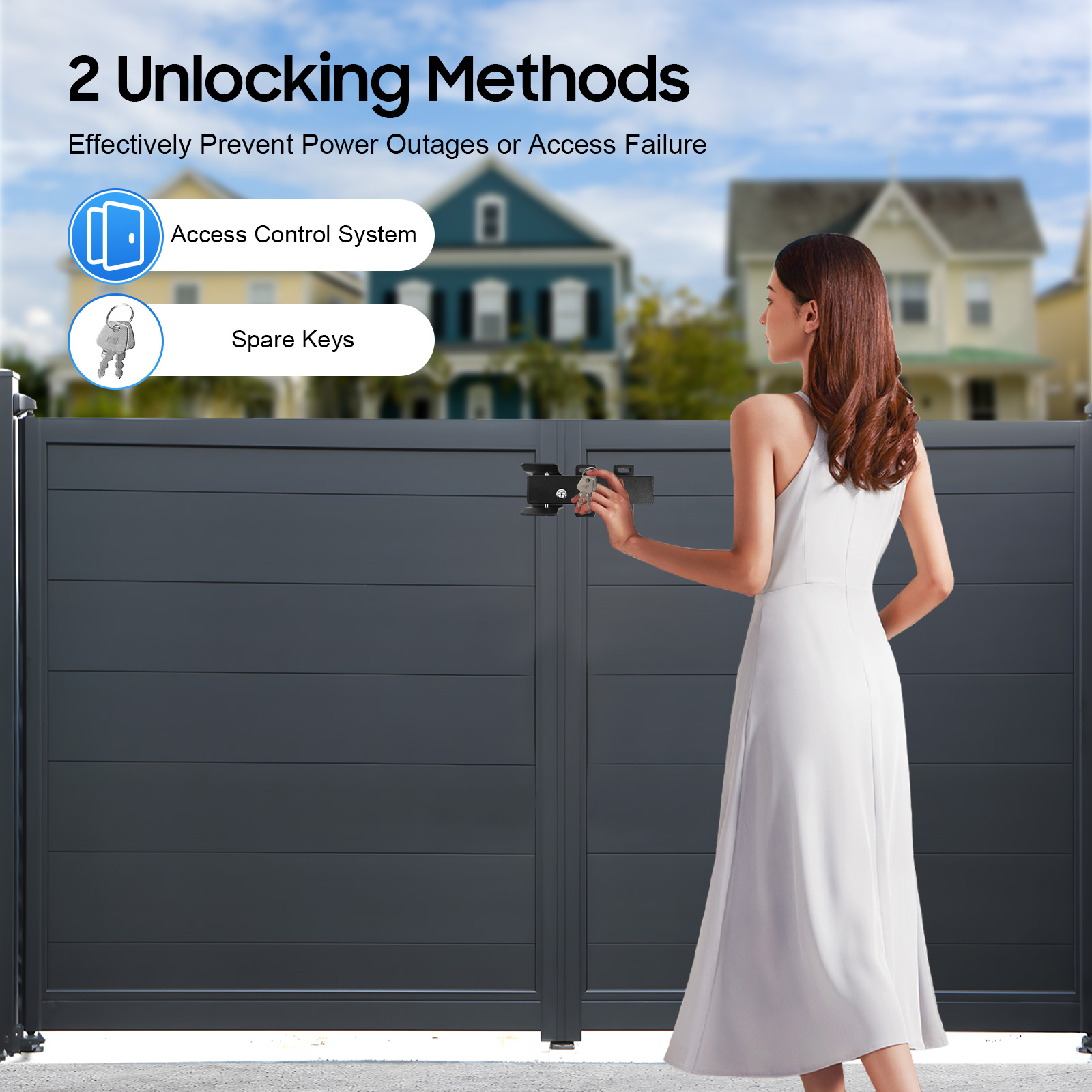 Serrure de porte électrique 24 - Smart Garden Gate avis et prix