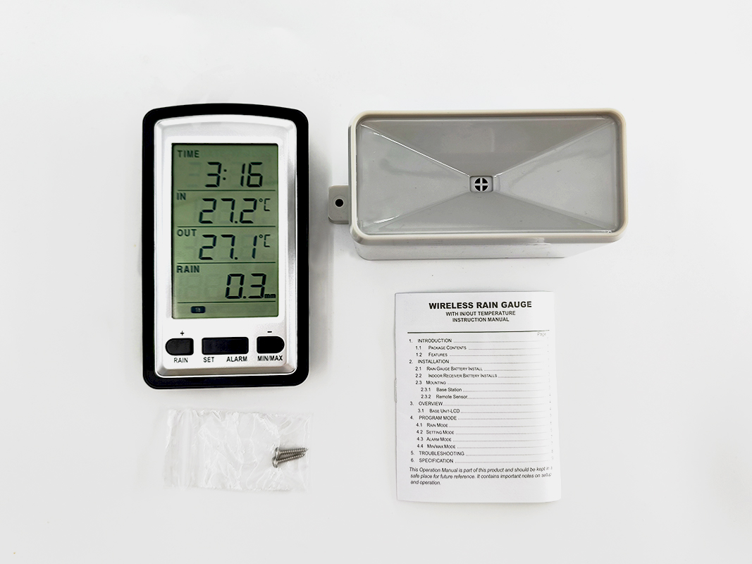 Pluviomètre sans fil avec ther - Rain Gauge Digital avis et prix