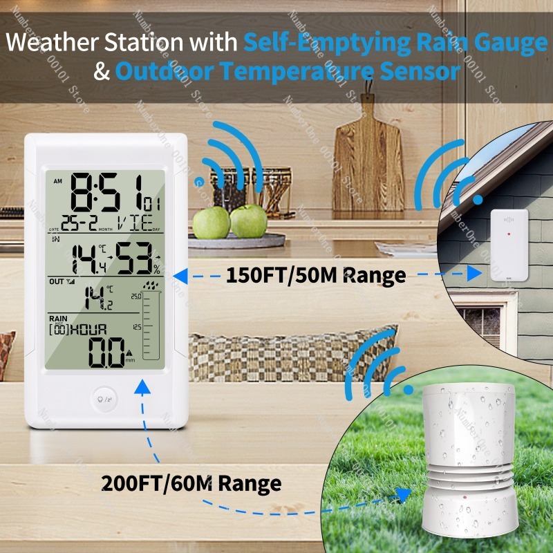 Station météo sans fil avec pl - Rain Gauge Digital avis et prix