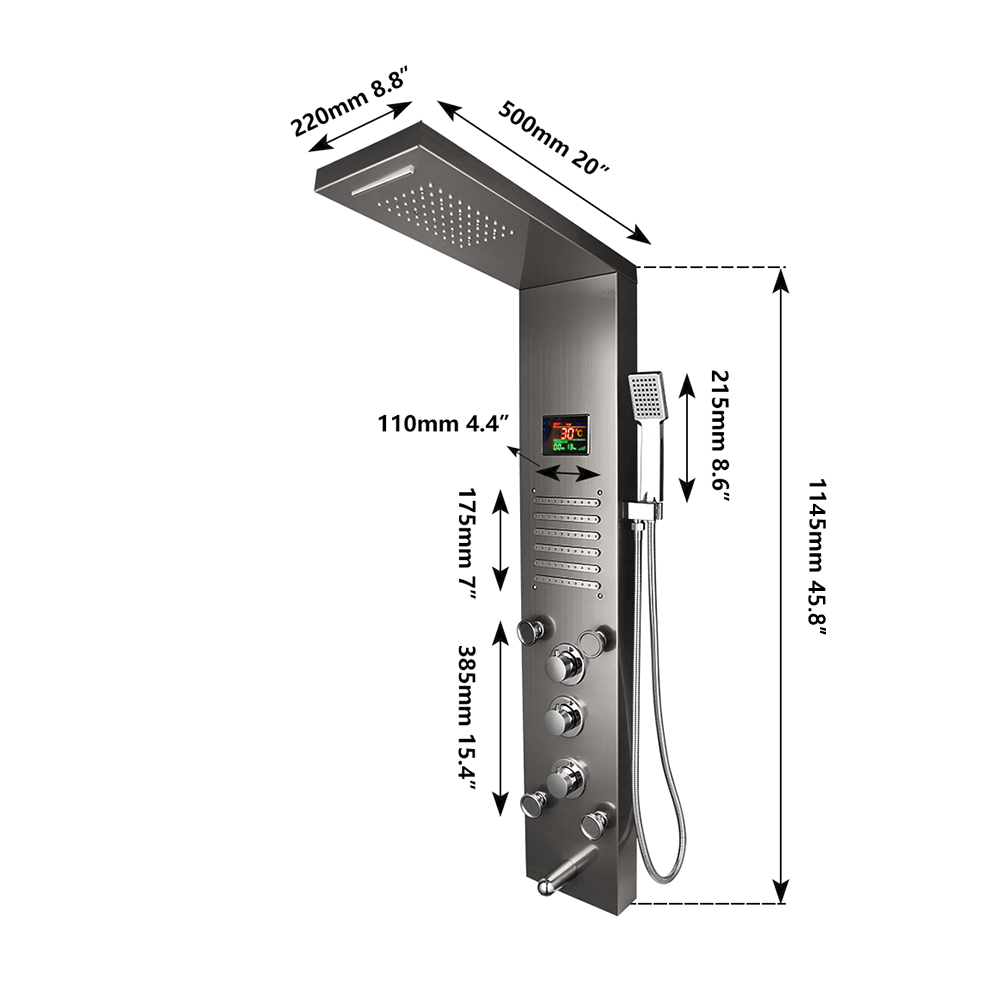 KEMAIDI ensemble de panneaux d - Rain Gauge Digital avis et prix