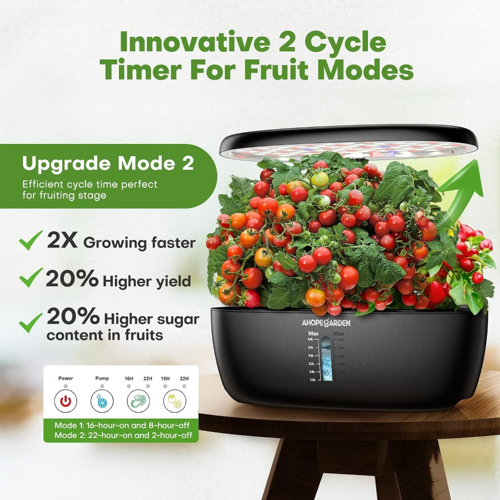 Jardin hydroponique à 12 pots  - Indoor Herb Garden Kit avis et prix