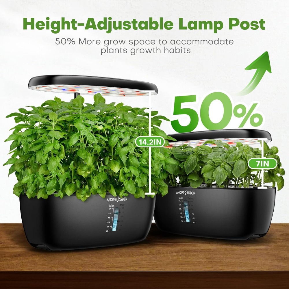 Jardin hydroponique à 12 pots  - Indoor Herb Garden Kit avis et prix