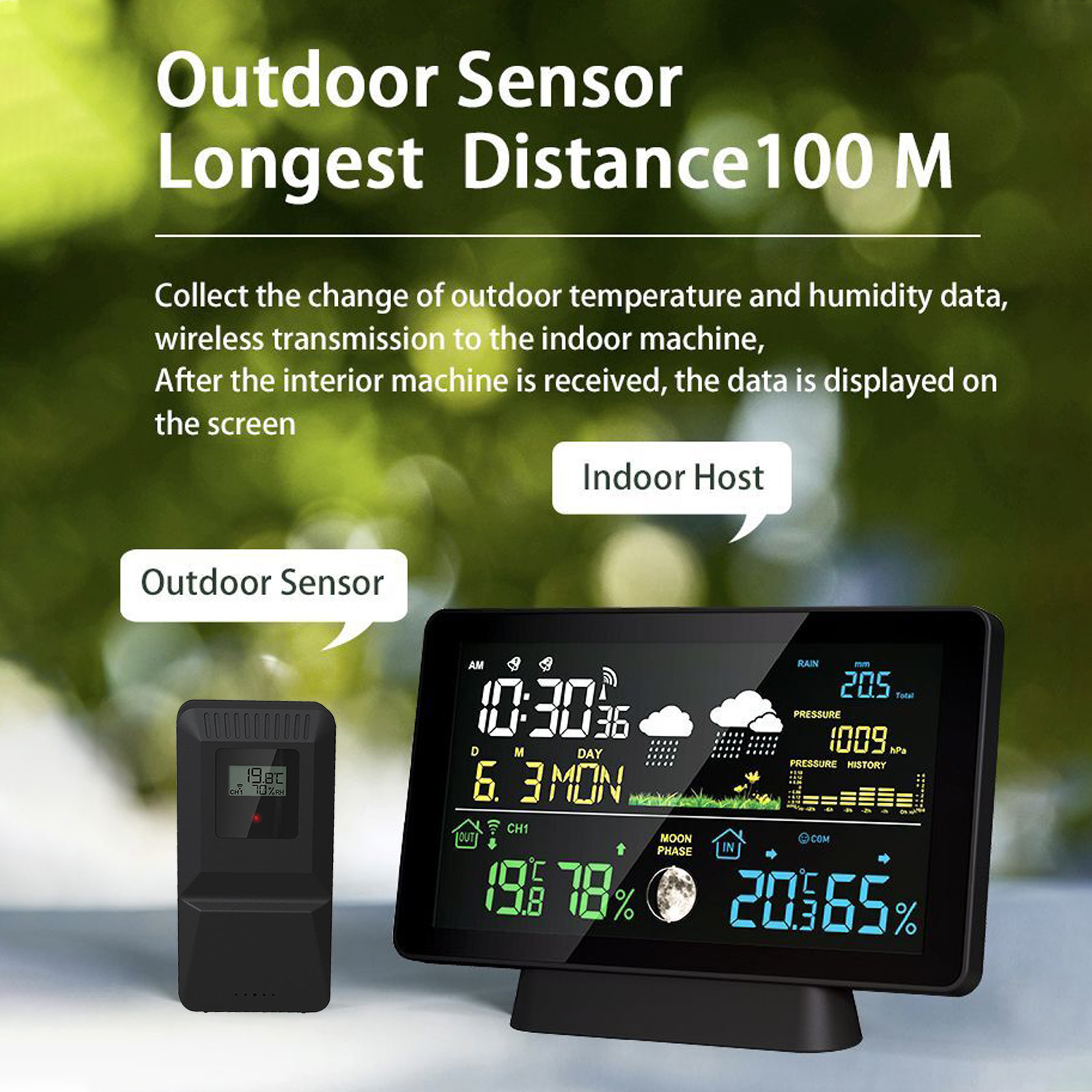 Station météo sans fil intérie - Rain Gauge Digital avis et prix